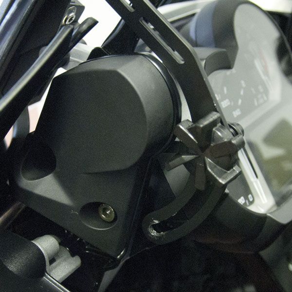 Staffa di rinforzo parabrezza per BMW R 1200 GS LC /Adventure LC, R 1250 GS, nero