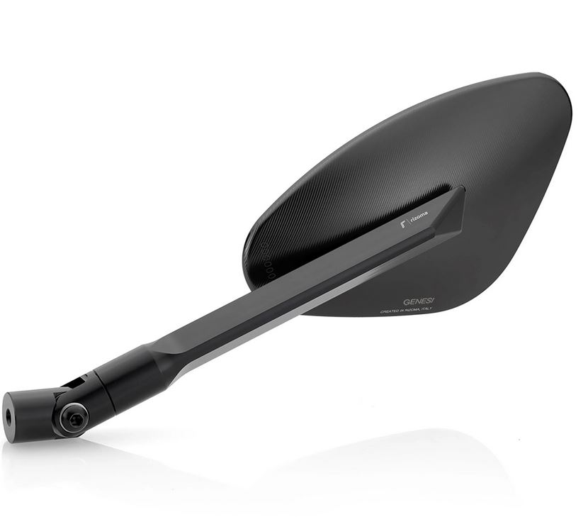Specchio RIZOMA Genesi destro per Vespa, anodizzato nero