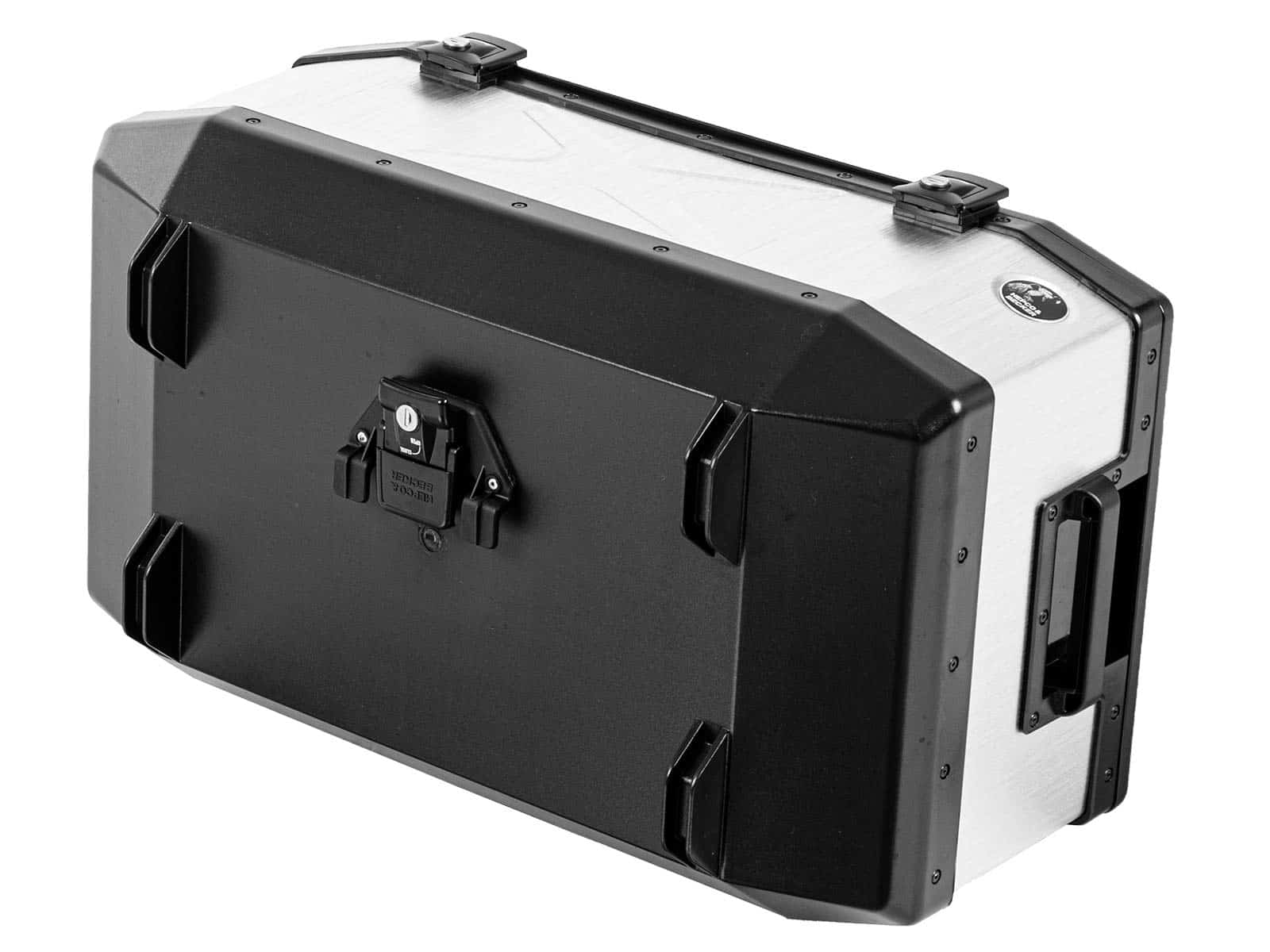 Bauletto in alluminio Xplorer 60 litri alluminio argento Hepco & Becker