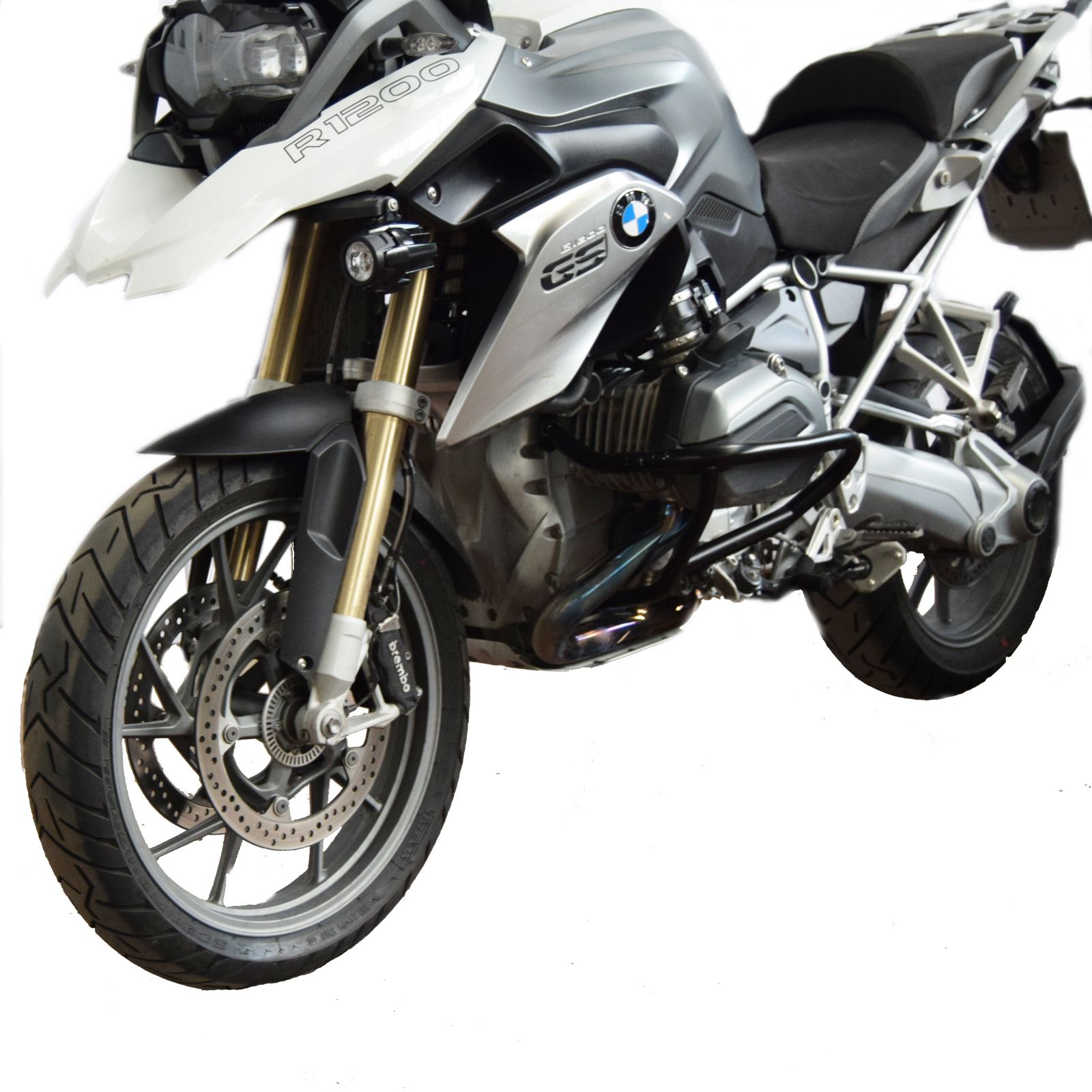 Barre anticadutta inferiori per BMW R 1200 GS LC /Rallye (13-18), coppia, nero