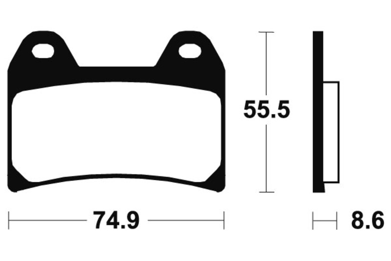 Pastiglie freno Tecnium MTR206 in metallo sinterizzato