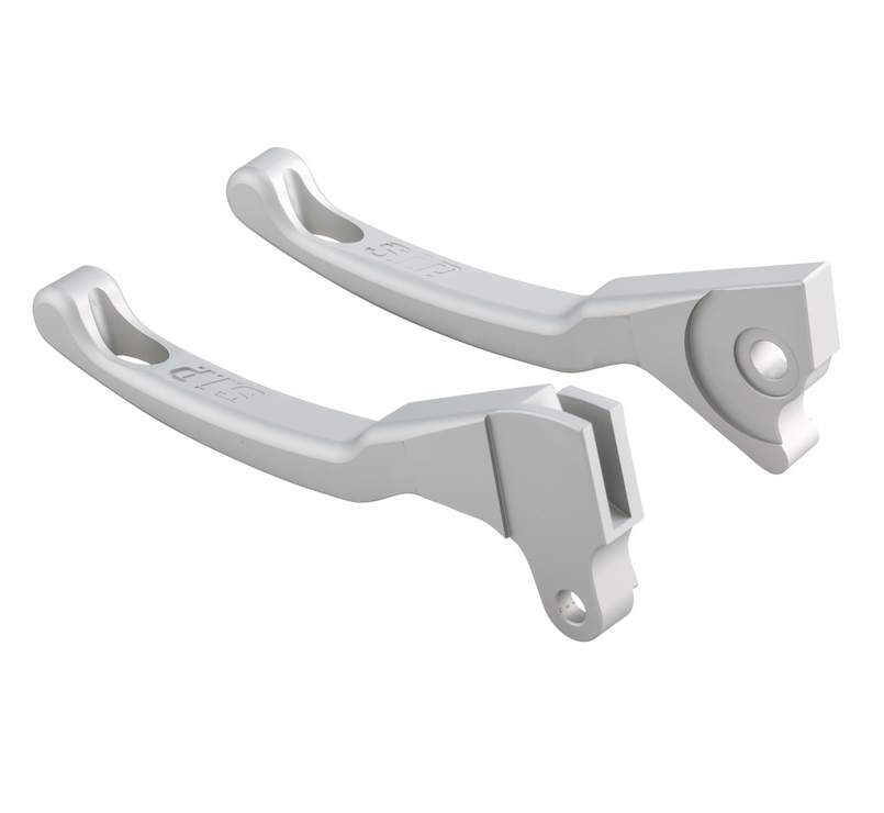 Set di leve sportive freno Shorty per Vespa LX /LXV /S /Primavera /Sprint 50-150ccm, argento opaco