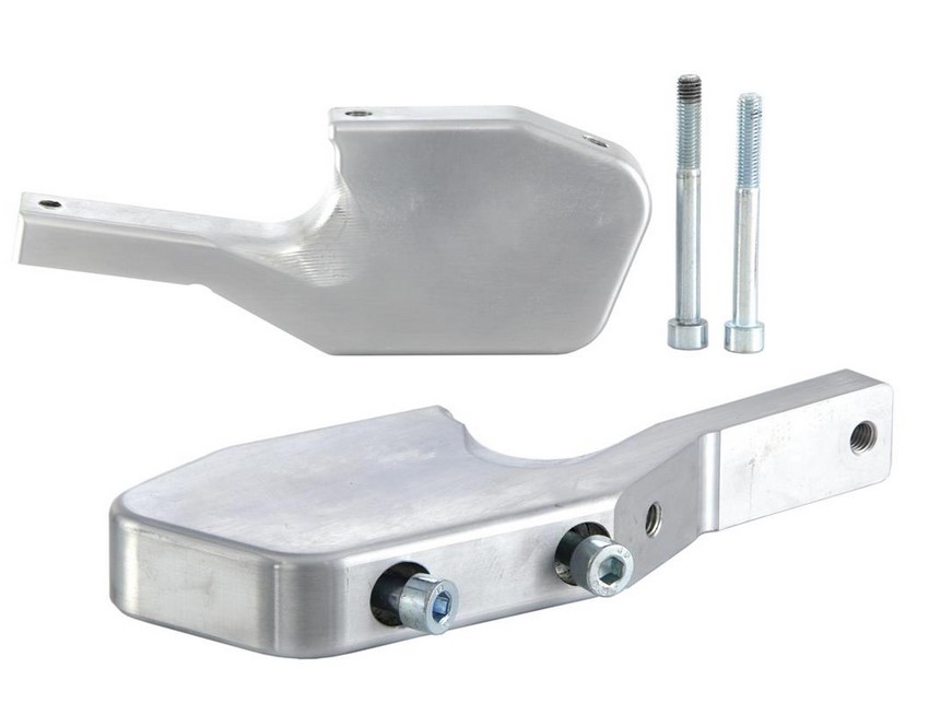Adattatore poggiapiedi per Vespa GTS/GTS Super/GTV/GT 60/GT/GT L 125-300cc, argento lucido