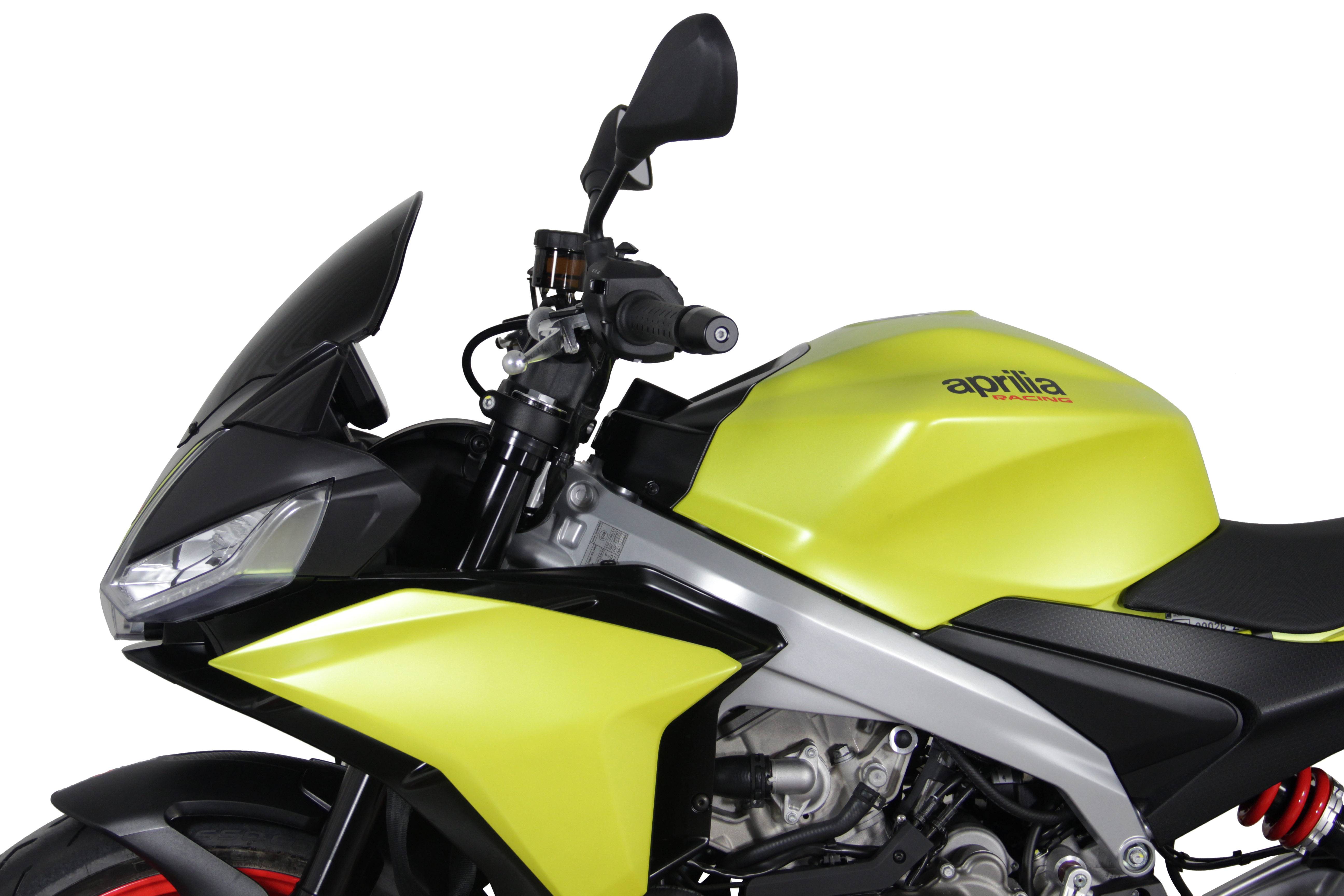 MRA Parabrezza originale stampato "O" nero Aprilia Tuono 660 / V4 Factory (21-)