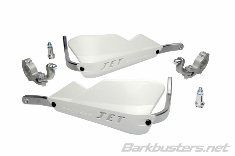 Barkbusters Jet Handguard Set Attacco a due punti Conico Bianco