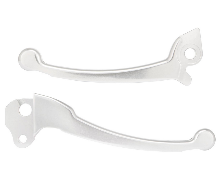 Set di leve sportive frizione/freno per Vespa PX 125-200cc, HBZ Grimeca, destra/sinistra, argento