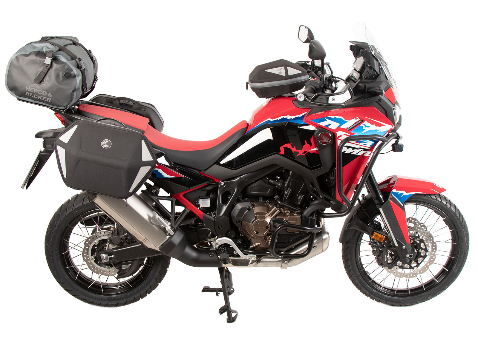 Portapacchi laterale C-Bow nero per Honda CRF 1100 L Africa Twin (24-) Hepco & Becker