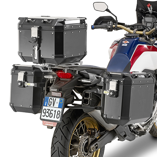 Trekker Outback 42 litri MONOKEY bauletto alluminio nero Givi