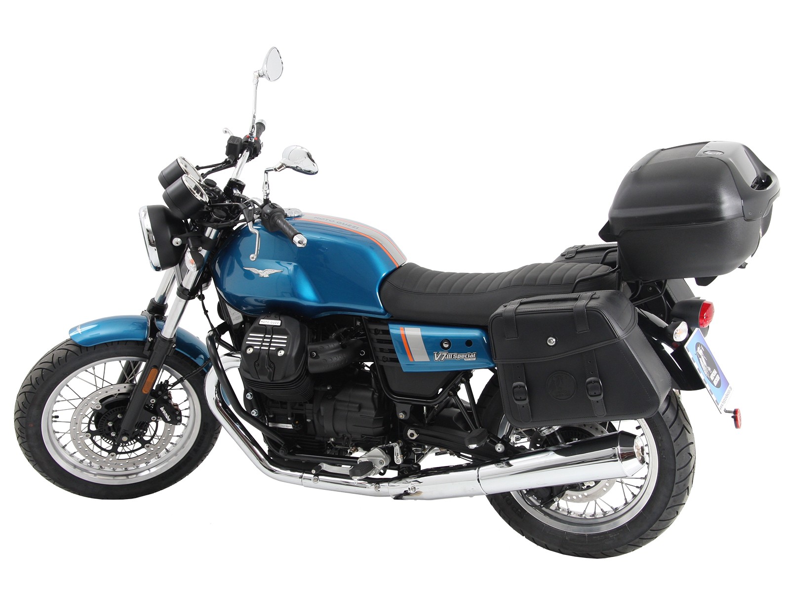 C-Bow barra laterale cromata per V 7 III stone/ special/ Anniversario/ Racer (Bj.17-)