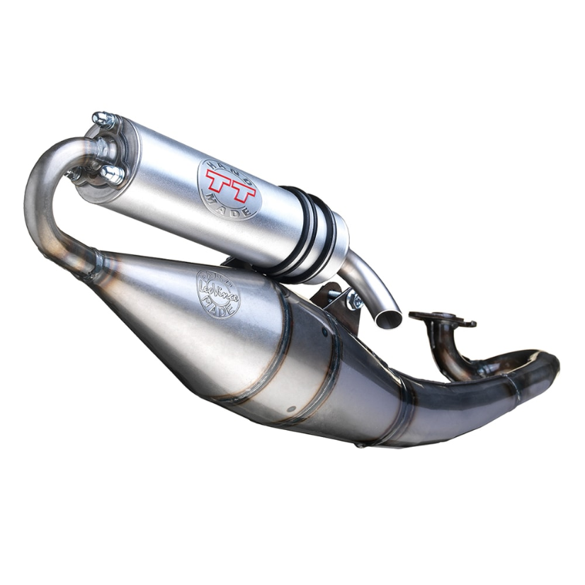 Impianto di scarico LeoVince Hand Made TT, acciaio, impianto completo per Yamaha Aerox 50