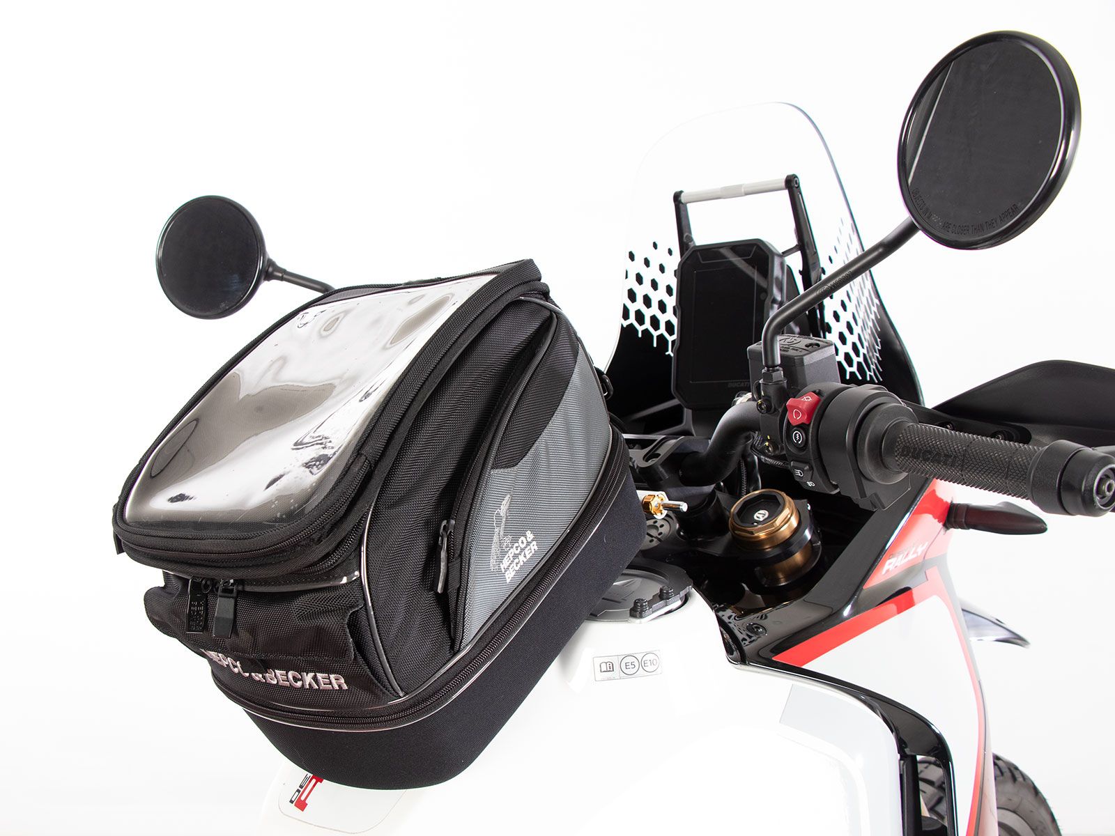 Anello serbatoio di base con blocco borsa serbatoio per Ducati DesertX (22-) Hepco & Becker
