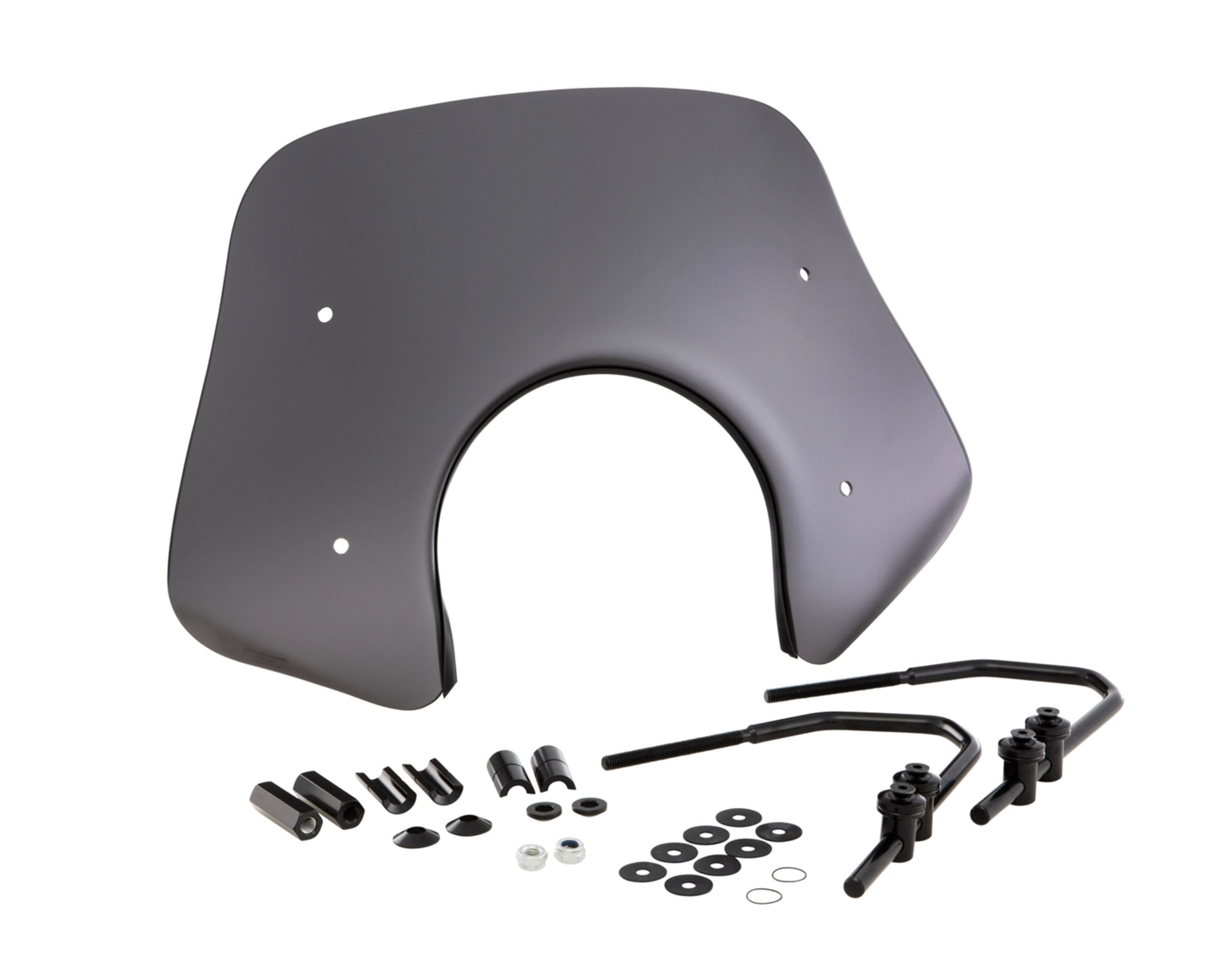 Flyscreen Piccolo per Vespa GTS/GTS Super/GT/GT L 125-300cc, nero opaco