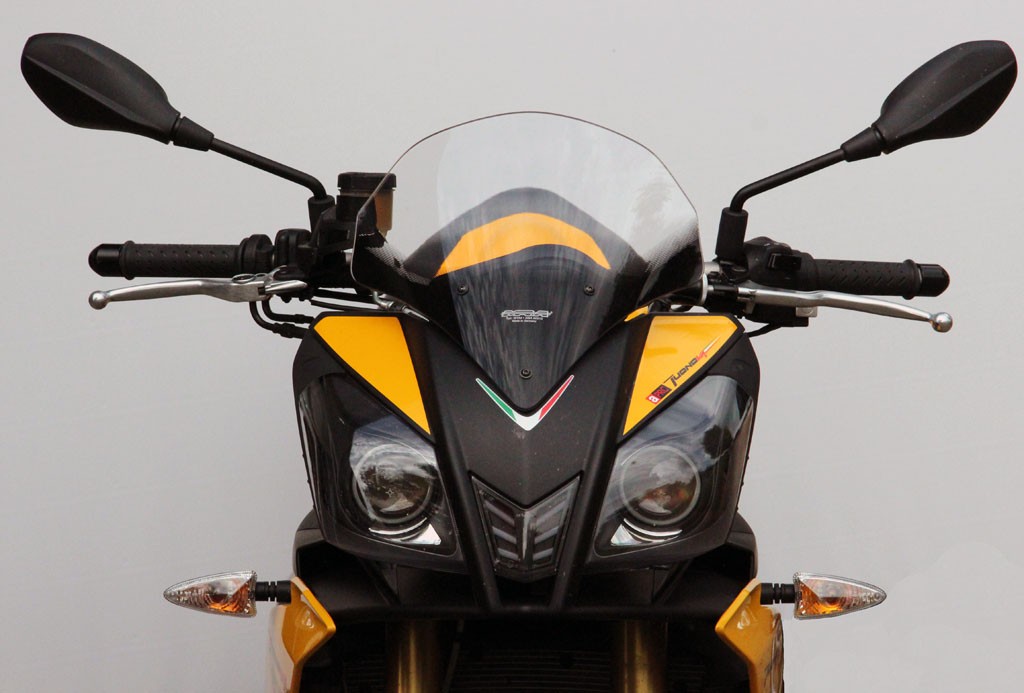 Schermo sportivo MRA "SPM" grigio fumo APRILIA TUONO V4R 2011-2014