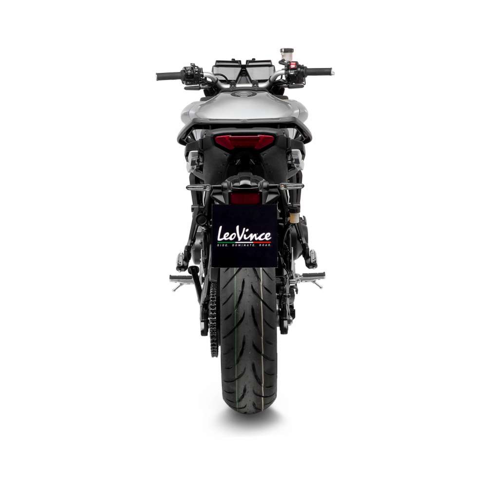 LeoVince sistema completo LV Race per Yamaha Tracer 9 /GT, acciaio inox nero, Euro5, ABE