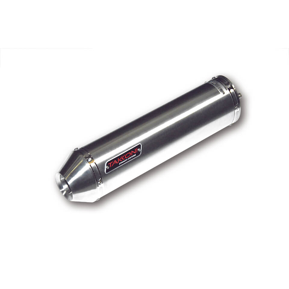 Silenziatore posteriore Takkoni Honda CBR 900 RR Fireblade, acciaio inox argento, omologazione E
