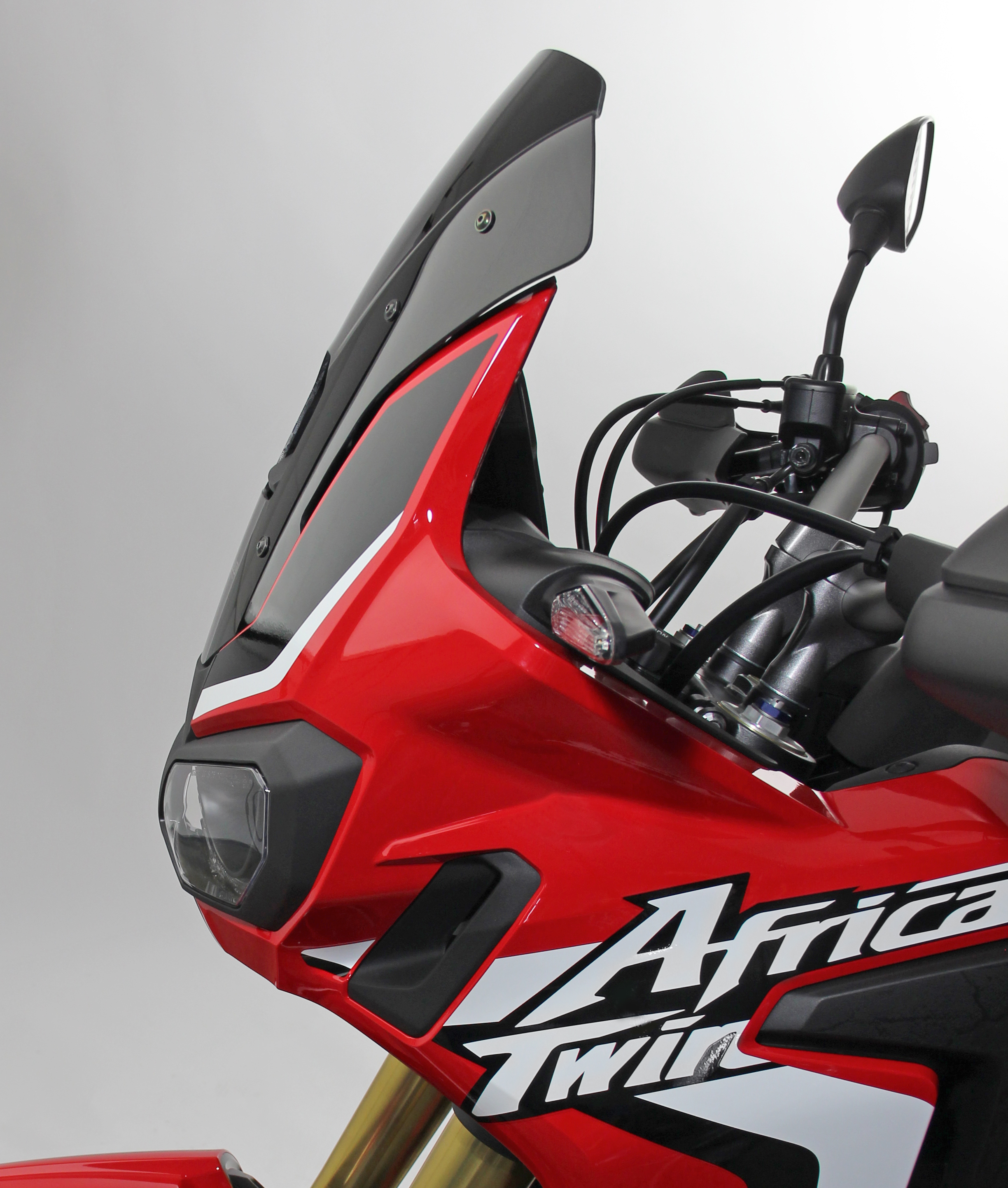 MRA HONDA CRF 1000 L AFRICA TWIN - Cupolino sportivo "SPM" (Anni 16-19) Nero