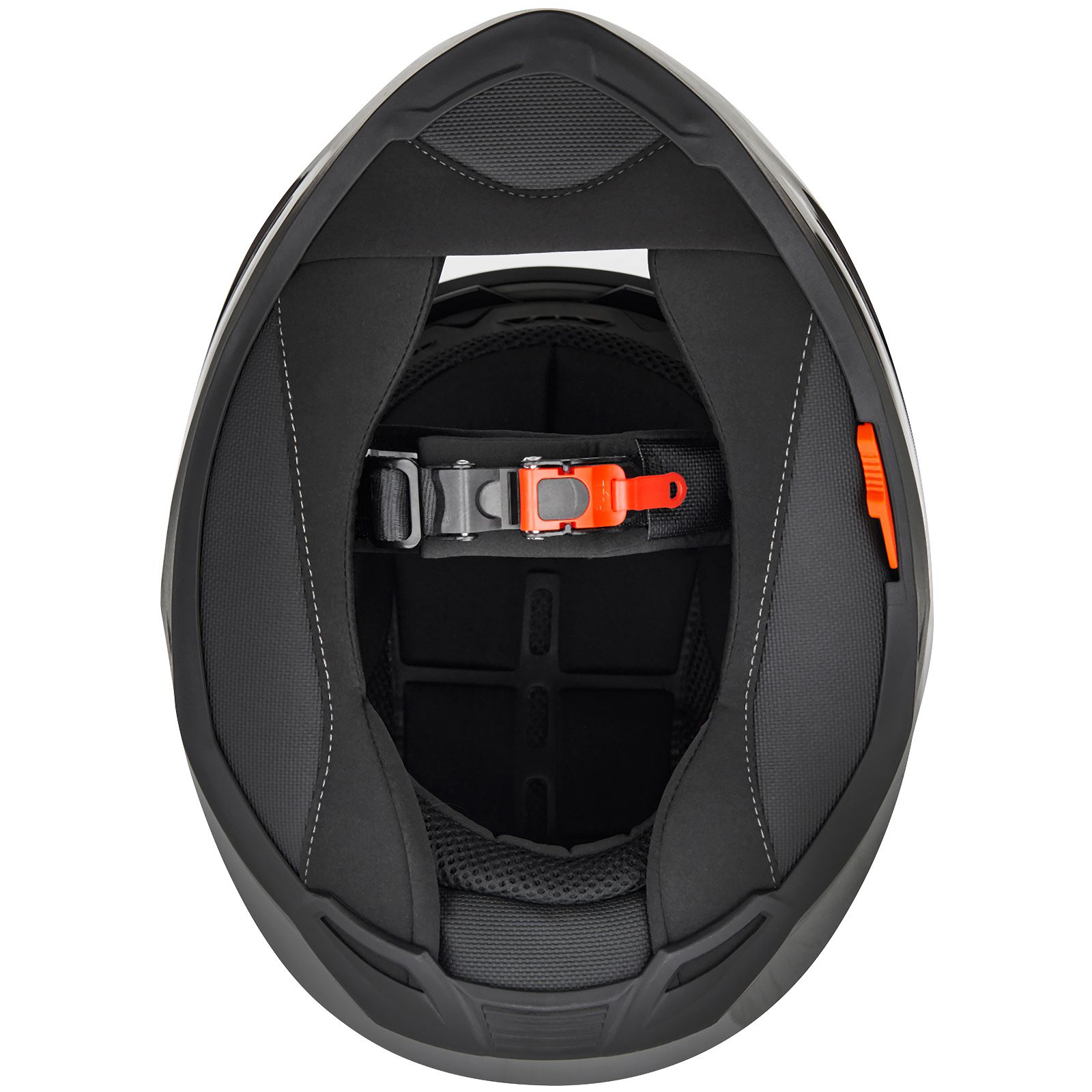 Casco integrale Germot GM 330, nero opaco/giallo fluo