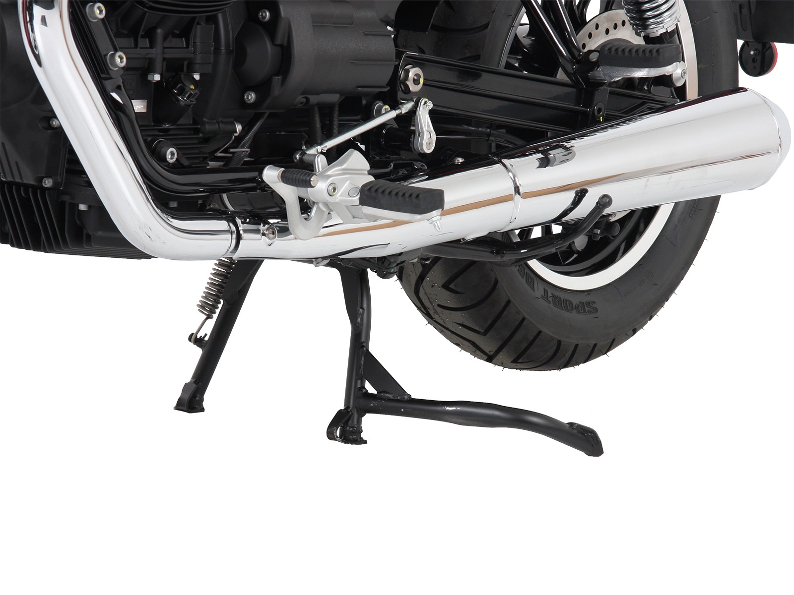 Cavalletto principale nero per V 9 Bobber  / Bobber Sport  Hepco & Becker