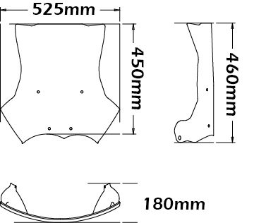 Cupolino di tipo originale per BMW R 1200 GS (04-12)