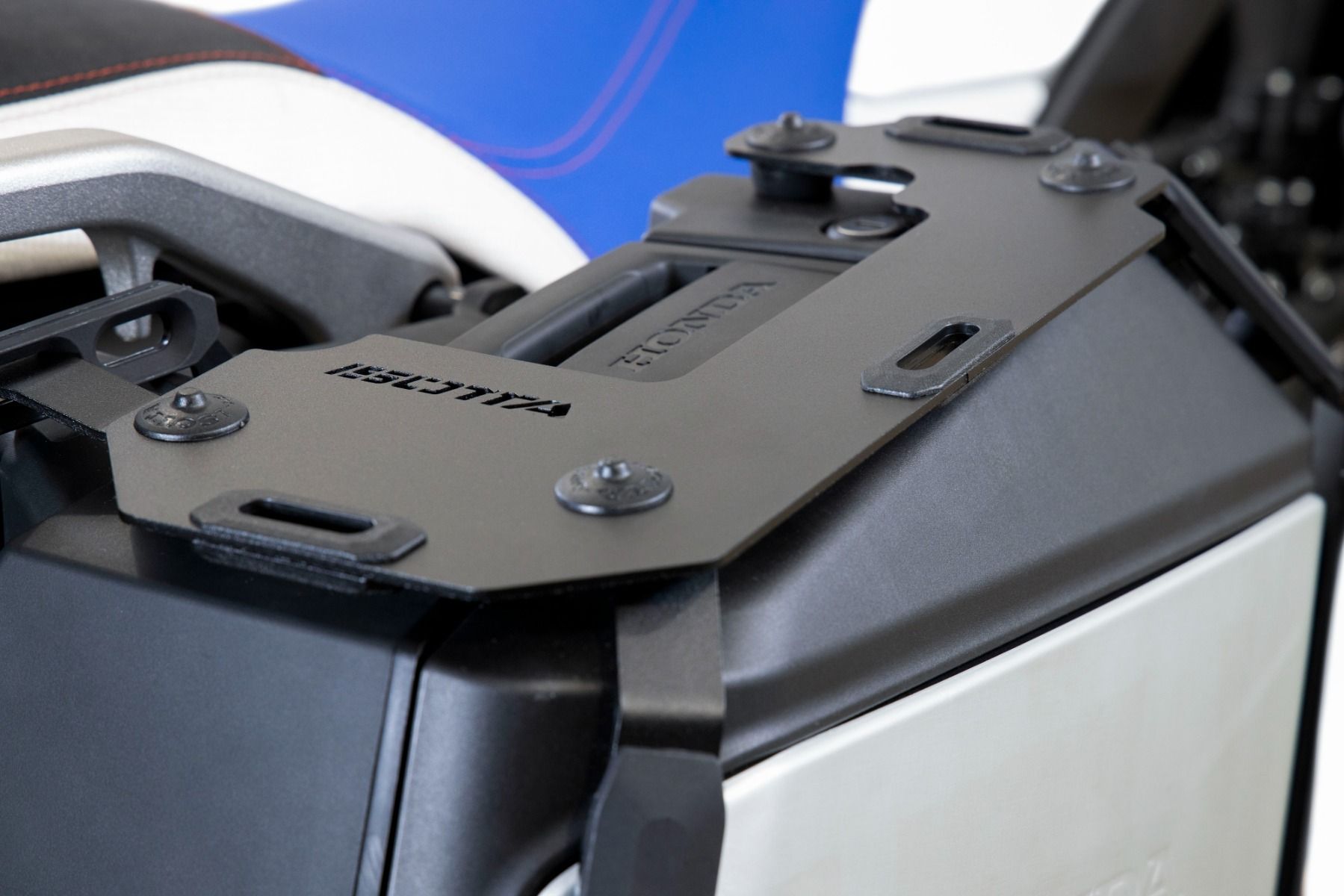 Portapacchi per valigie laterali Honda XL 750 Transalp /NT 1100 /ADV 750 /NC 750 X, alluminio, nero