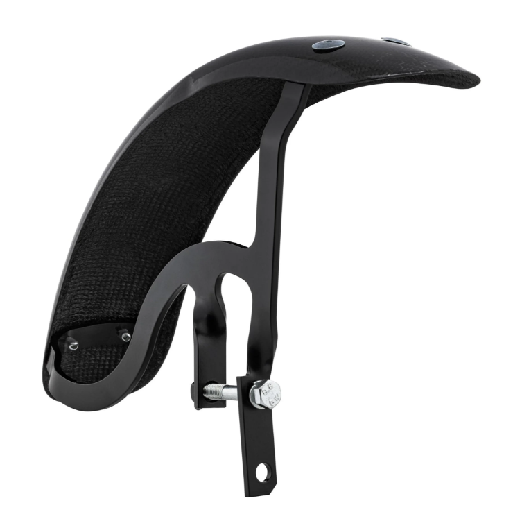 Parafango Garelli Race EVO II per Vespa PX 80-200ccm, carbonio, supporto nero
