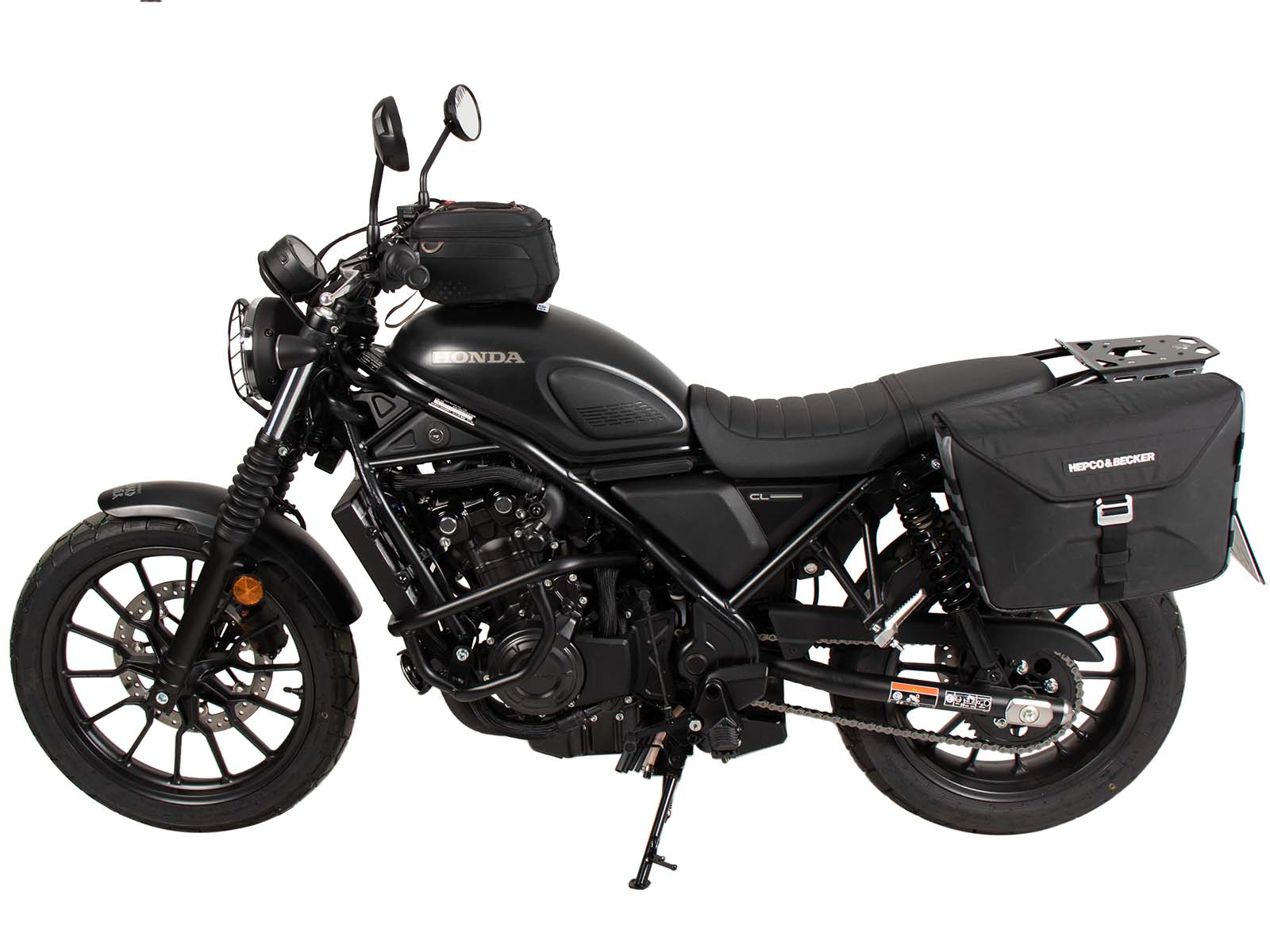 Portapacchi laterale sinistro C-Bow nero per Honda CL 500 Scrambler (23-) Hepco & Becker
