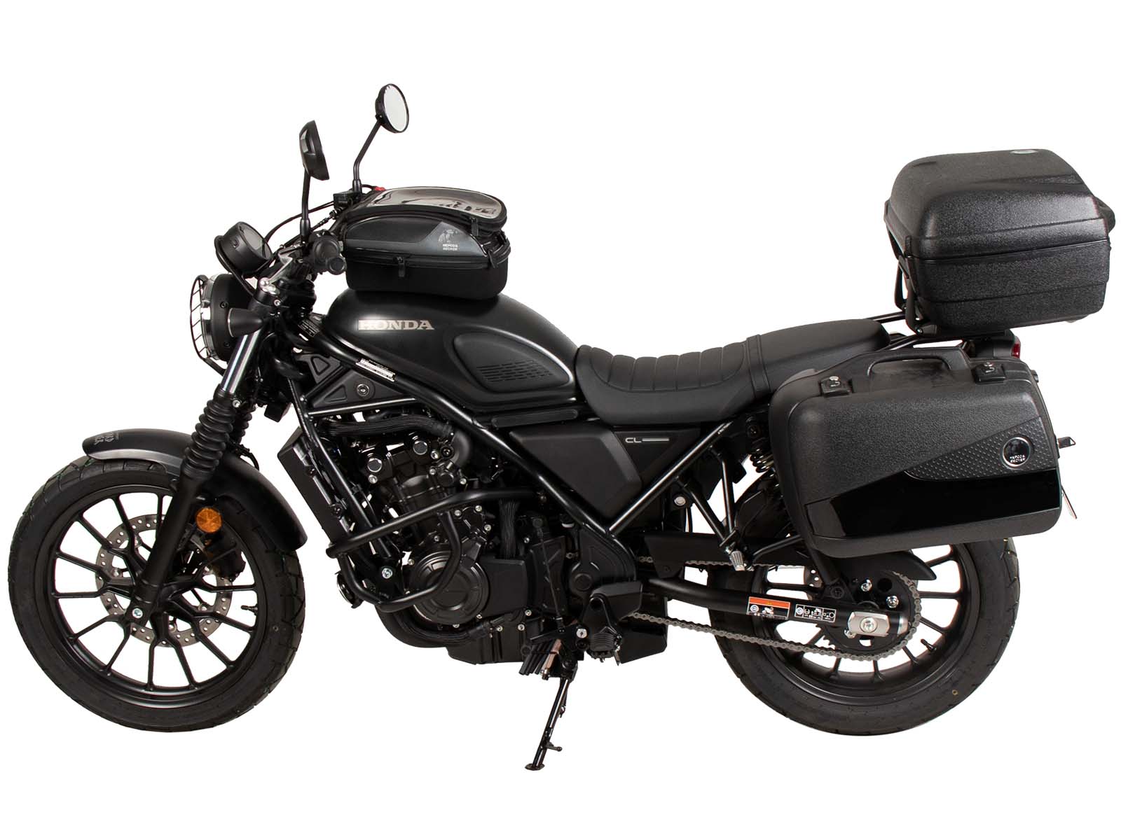 Porta bauletto Alurack nero per Honda CL 500 Scrambler (23-) Hepco & Becker