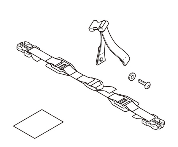 Kit di montaggio per borsa da sella per passeggero Originale Honda CB 650 F/ CB 500 F/ CBR 650 F/ CBR 300 R/ CBR 500 R