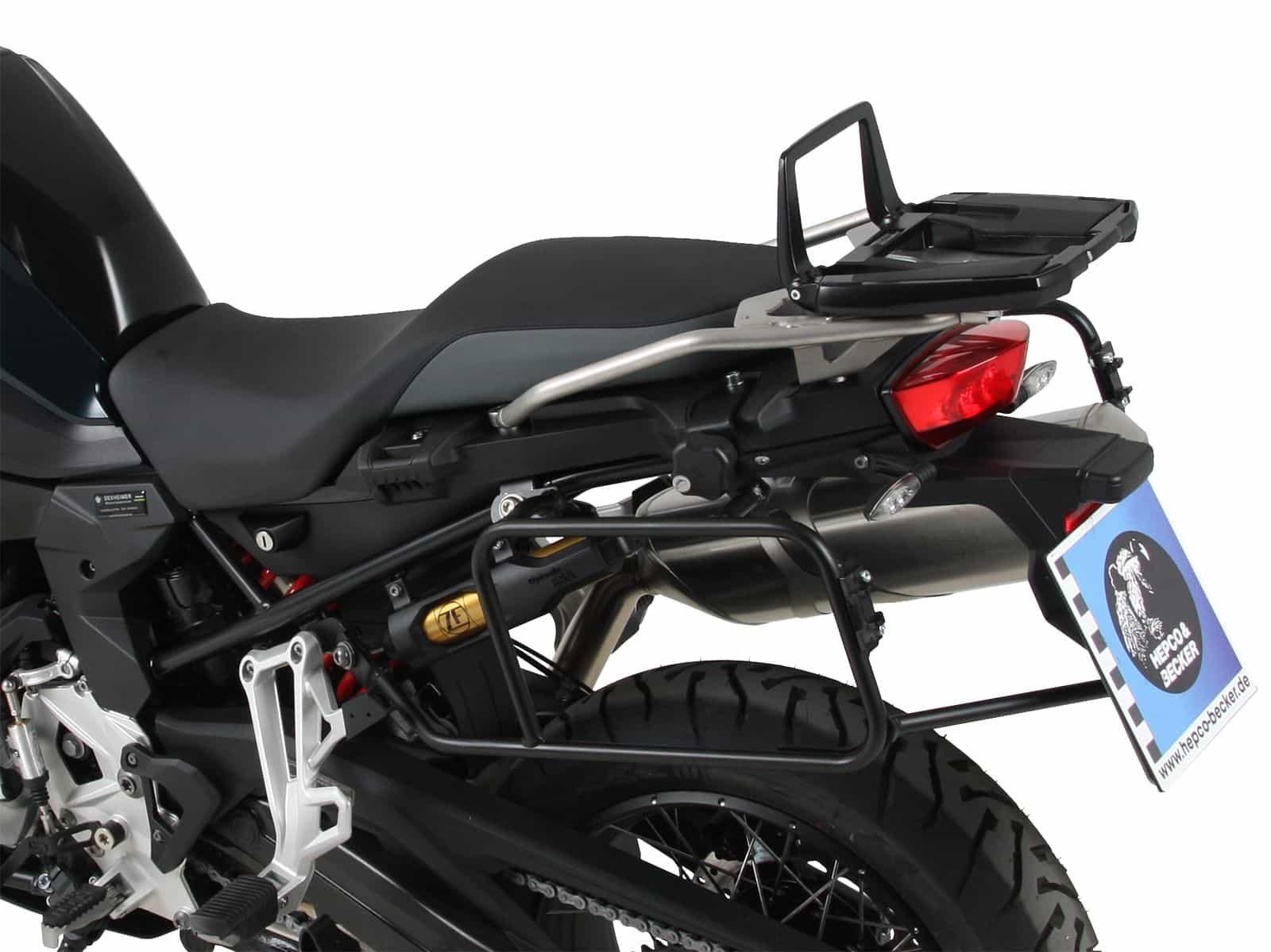 Portavaligie Alurack nero da abbinare al portapacchi originale per BMW F 750 GS