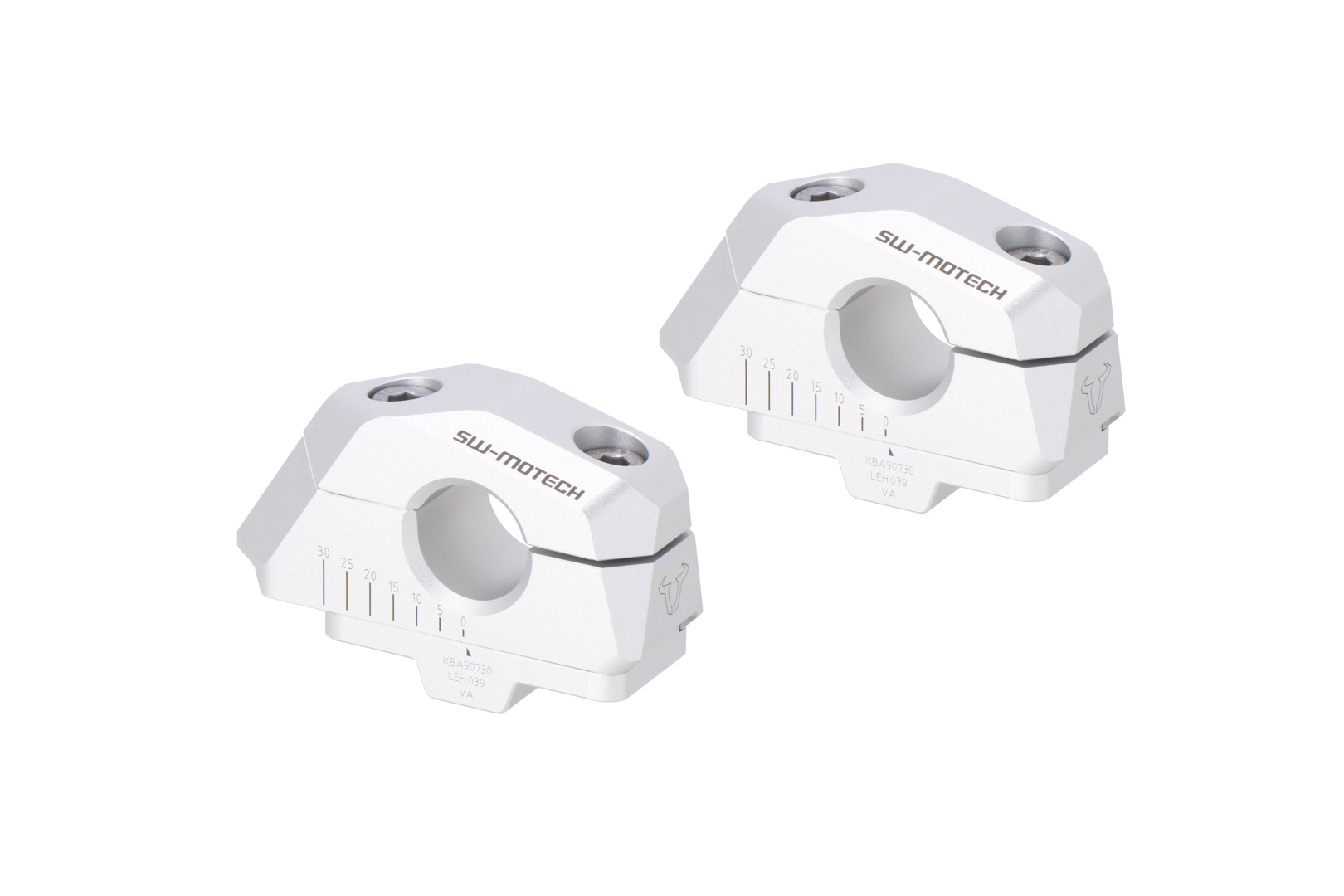 SW-Motech Riposizionamento variabile del manubrio, argento per manubrio Ø 22 mm, H=25 mm per Honda CB 1100 EX - SW Motech