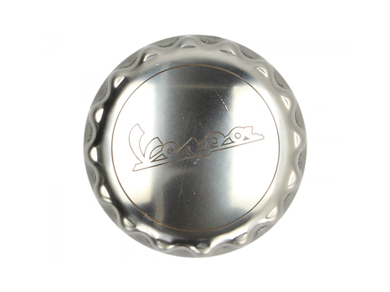 Tappo serbatoio, alluminio, con scritta Vespa - Originale Piaggio