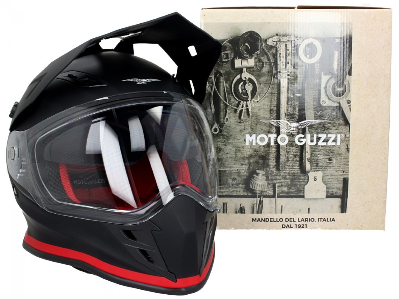 Casco Moto Guzzi Adventure Touring V85TT nero