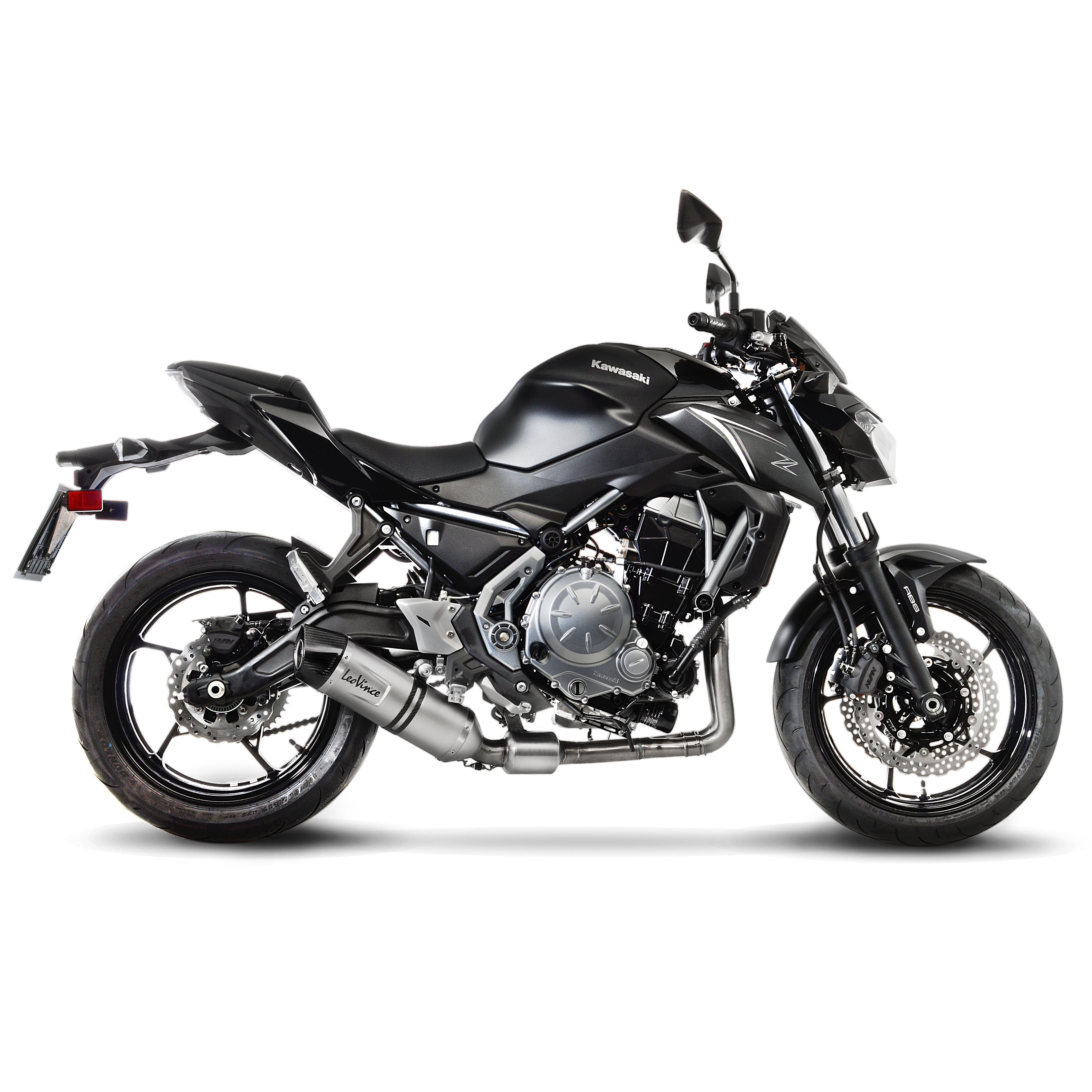 Impianto di scarico LeoVince SBK LV One Evo 2, inox, impianto completo per Z 650 / Ninja 650 (Bj.17-19)