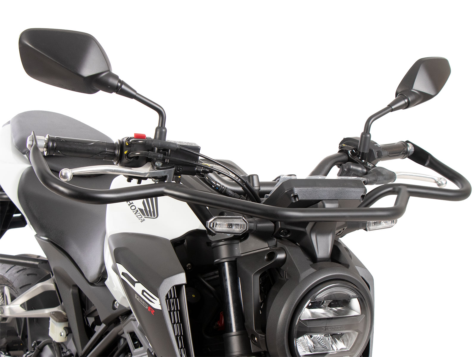 Barra di protezione anteriore nera per Honda CB 125 R (25-) Hepco & Becker