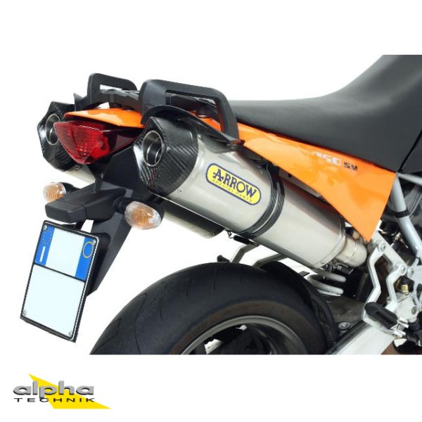 ARROW Auspuff RACE TECH für KTM 950SM / 990SM / 990SMR aus Titan