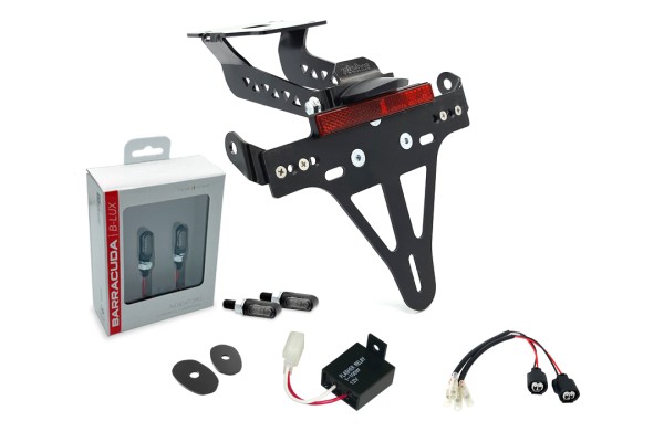 alpha Technik Kennzeichenhalter-Blinker-Kit M-LED (vorne + hinten) für Kawasaki Z900 ab Modelljahr 2