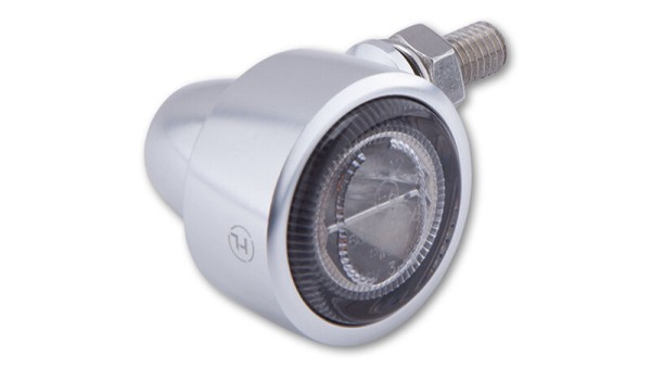 HIGHSIDER Pro Classic-X1 LED Indicatore di direzione argento / lente grigio fumo (coppia), anteriore e posteriore