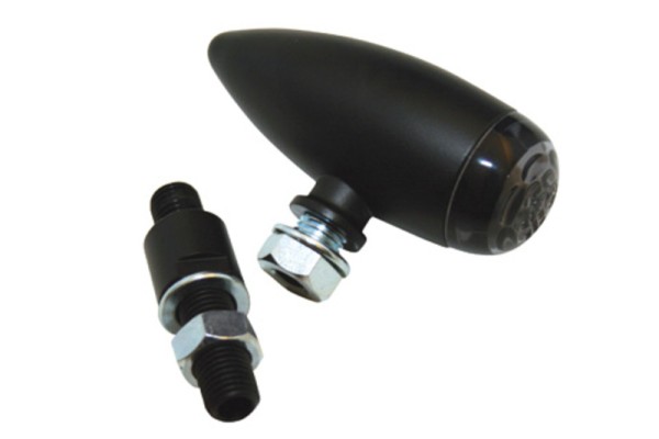 HIGHSIDER pro Micro-Bullet LED luce posteriore nera/tinta (1 pezzo)