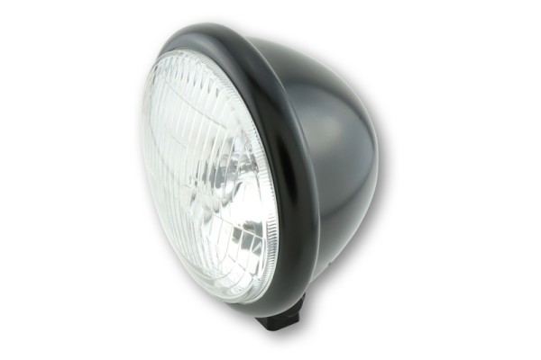 HIGHSIDER smart 5 3/4 pollici faro stile Bates nero omologato E (1pc)