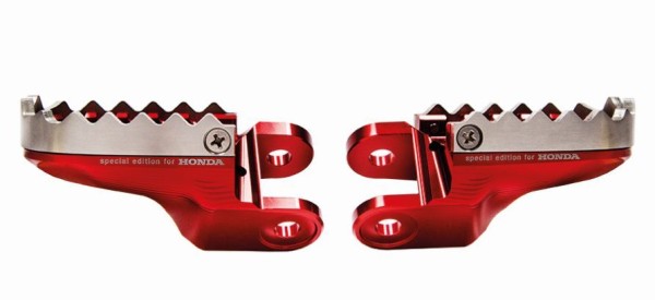 Poggiapiedi Rizoma rosso per piloti Honda CRF1000L Africa Twin (Bj.18-) Originale Honda