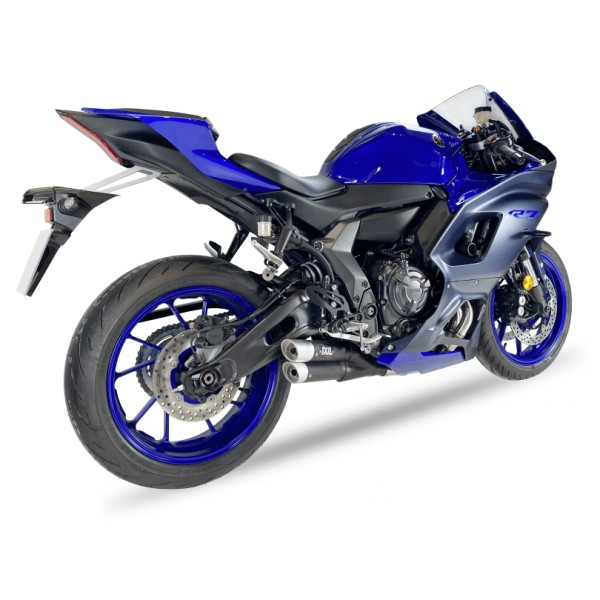 IXIL HYPERLOW XL per Yamaha YZF-R7, acciaio inox nero, omologato E, Euro5