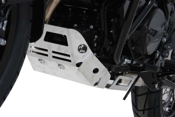 Piastra di protezione motore argento per BMW F 650 GS Twin (08-11)/F 700 GS (12-17) Hepco & Becker