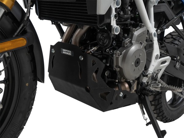 Piastra di protezione motore nera per BMW F 450 GS (25-) Hepco & Becker