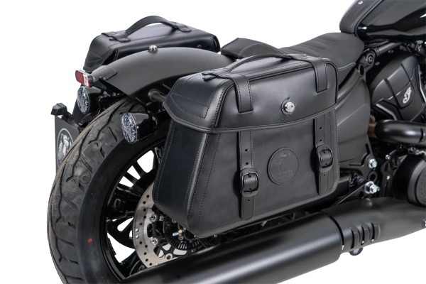Set di borse da ritaglio nere con supporto per Indian Scout Sixty Bobber (25-) Hepco & Becker