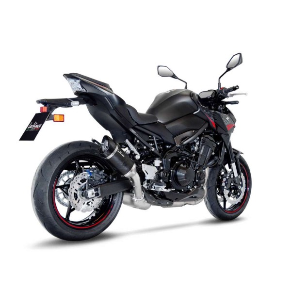 Sistema di scarico LeoVince LV Pro per Kawasaki Z 900, carbonio, slip on, certificato E