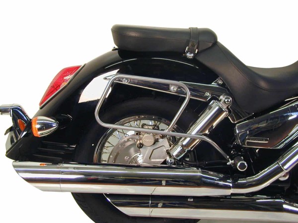 Portaborse tubolare in pelle cromato per Honda VTX 1300 (03-07) Hepco & Becker