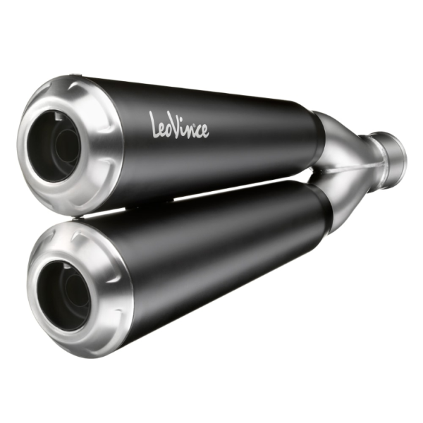 Impianto di scarico LeoVince GP Duals, acciaio inox per BMW R NINE T (Bj.14-16)