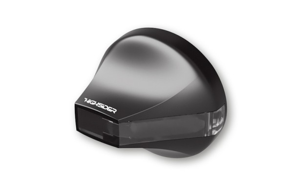 HIGHSIDER Pro Flight LED indicatore di direzione manubrio nero / lente grigio fumo (coppia), anteriore