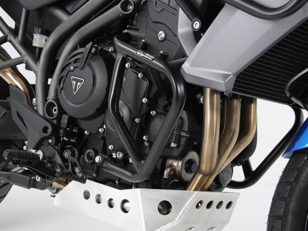 Barra protezione motore nera per Triumph Tiger 800 XC/XCX/XCA (2015-)