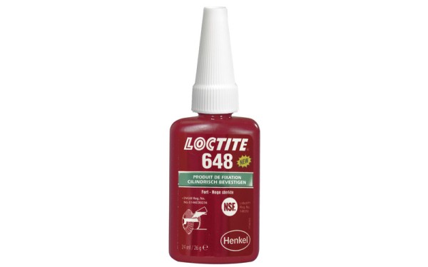 Loctite 648 Adesivo per cuscinetti a boccola - Flacone da 24 ml